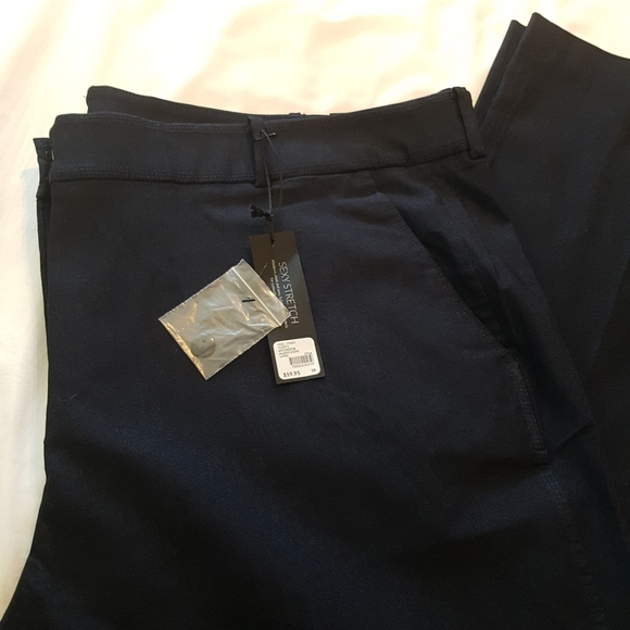 Lane Bryant women's size 28 navy blue dress pant The Sophie NWT - Picture 2 of 8